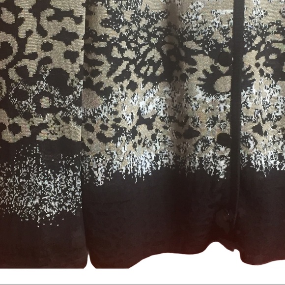 St John Yellow Label Animal Print Cardigan Wool - Picture 6 of 10